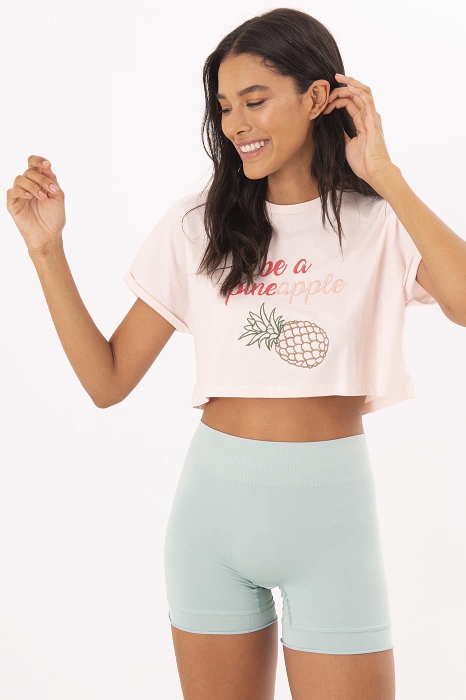 Ruffled Hem Mini Short Mint
