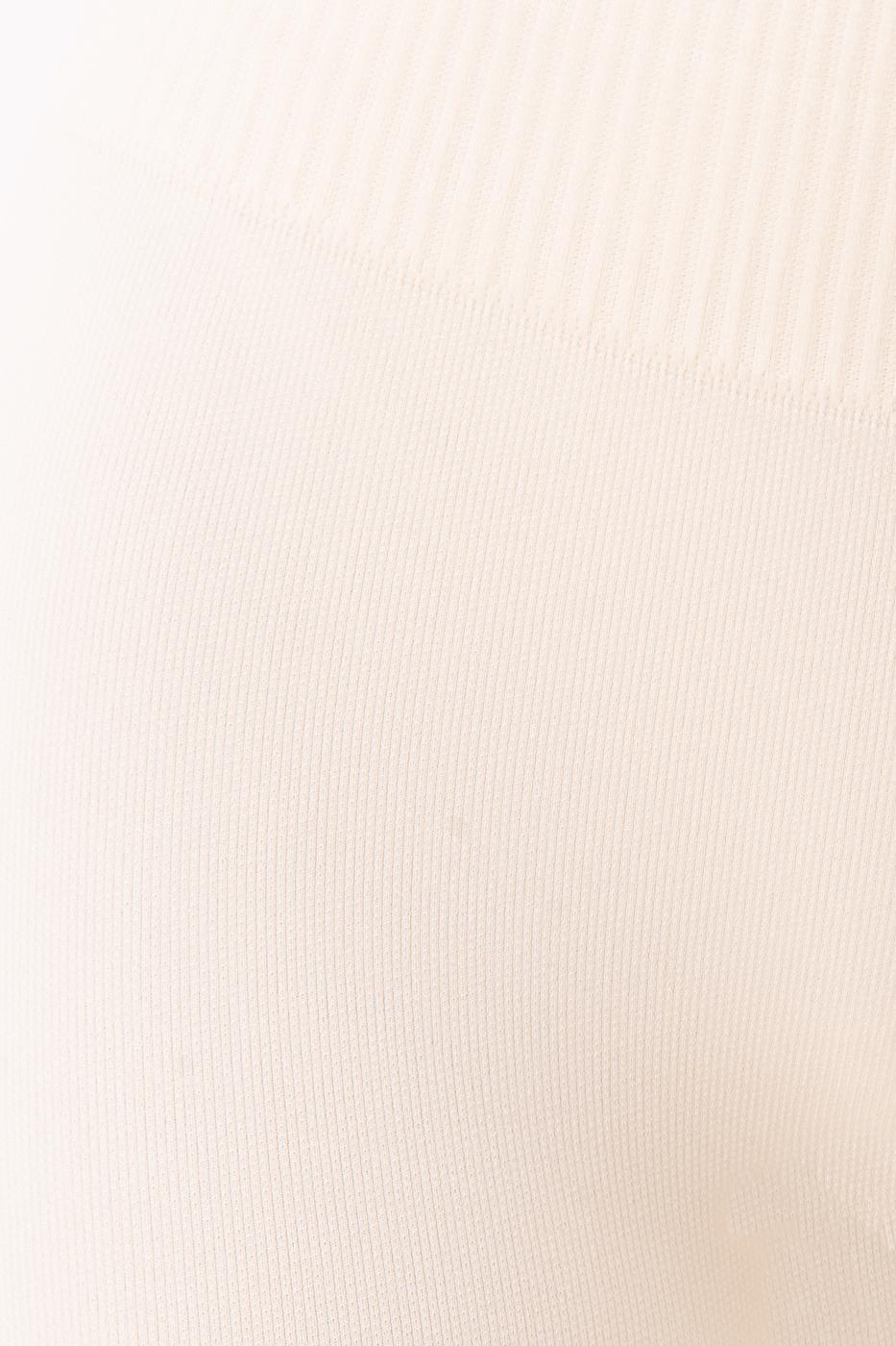 Rib-Knit Cuffed Mini Shorts