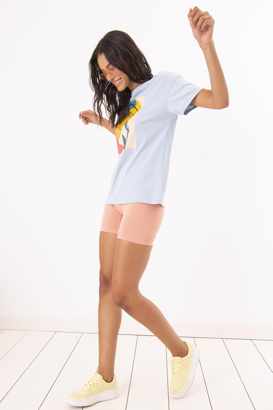 Rib-Knit Cuffed Mini Shorts