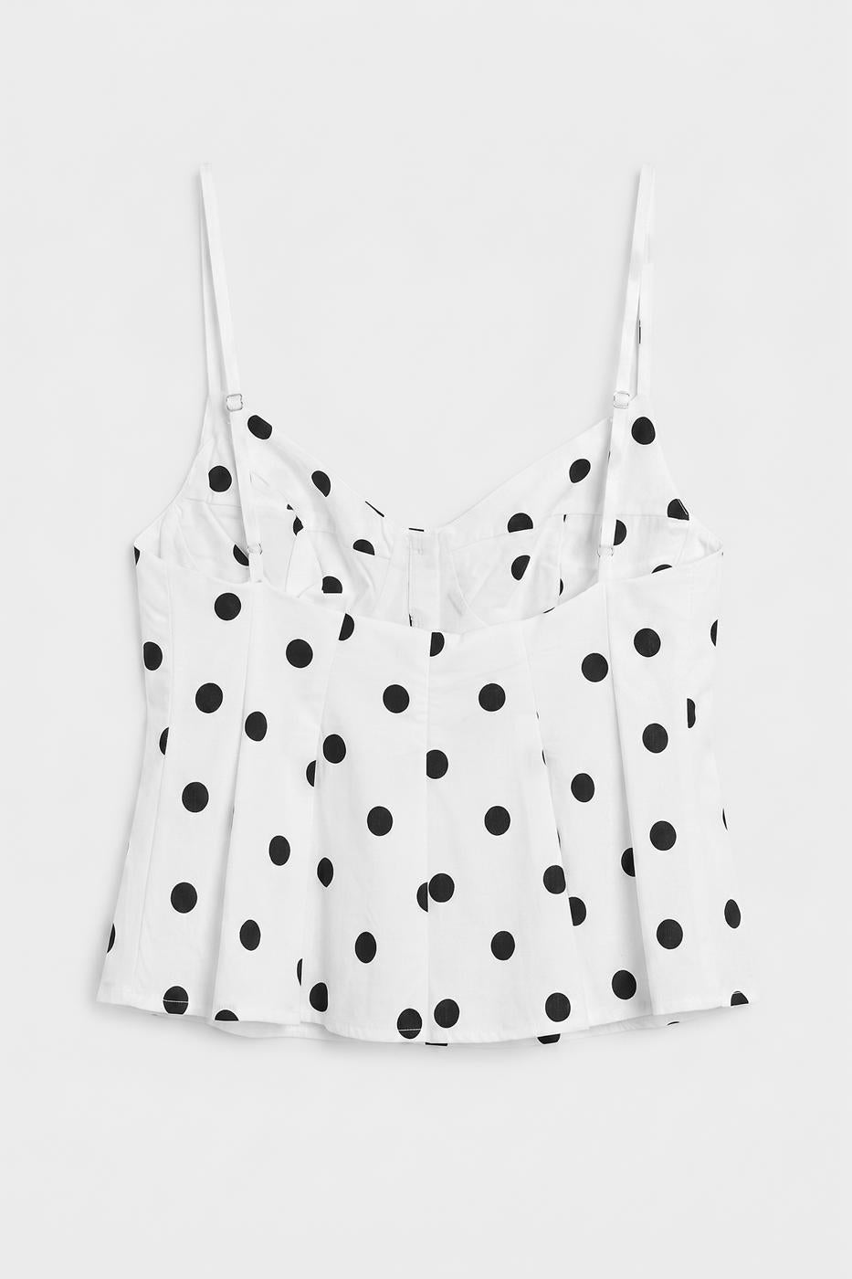 Pleated Strap Blouse Ecru