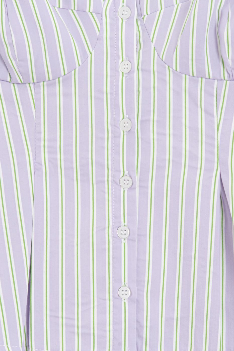 Pleated Strap Blouse Lila