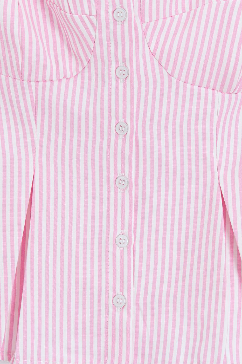 Pleated Strap Blouse Pink