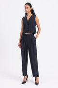 Pleated Carrot Trousers
