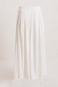 Pleated Midi Skirt Off whıte