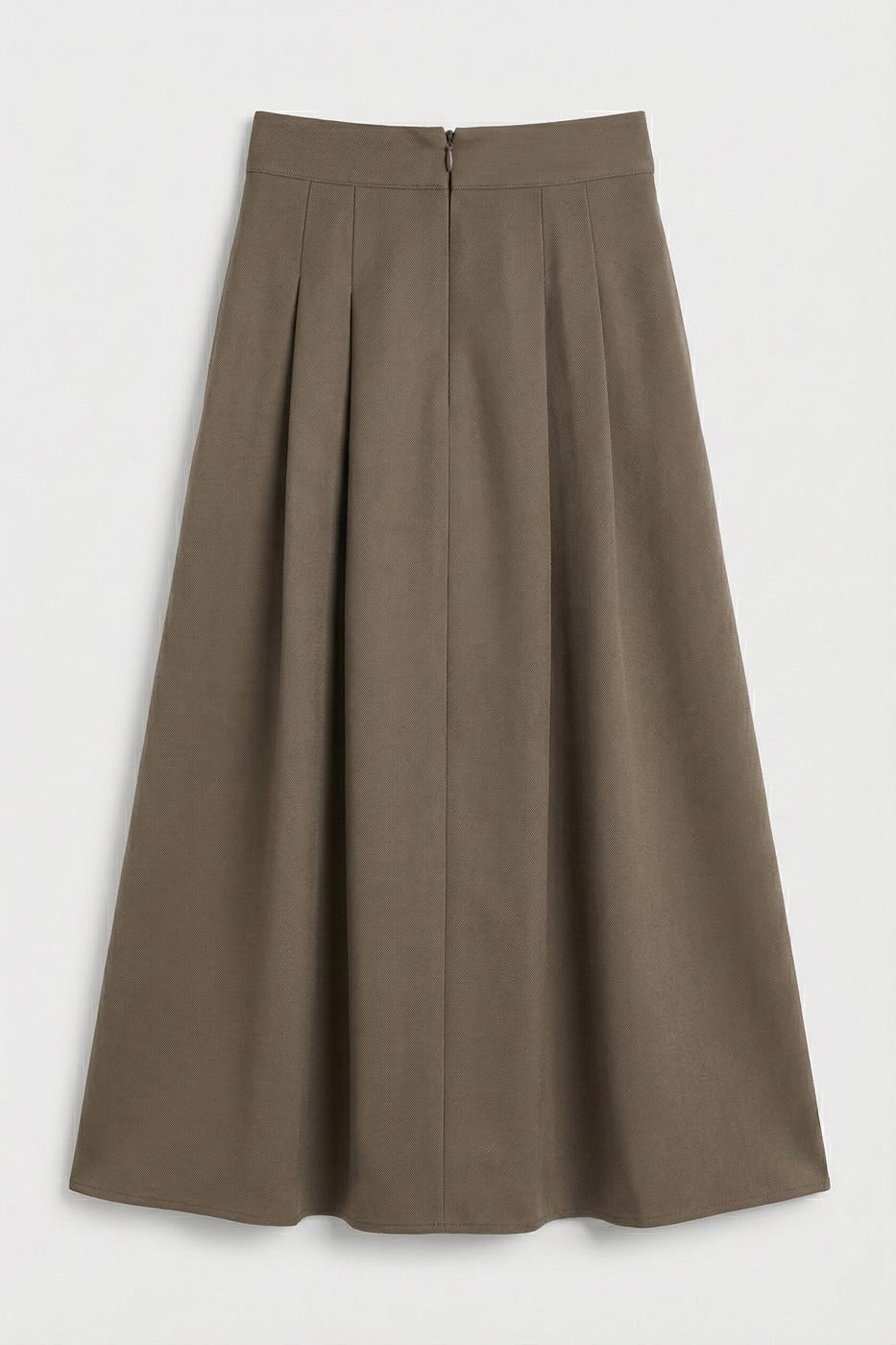Pleated Midi Skirt