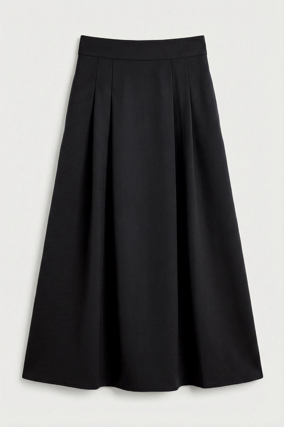 Pleated Midi Skirt