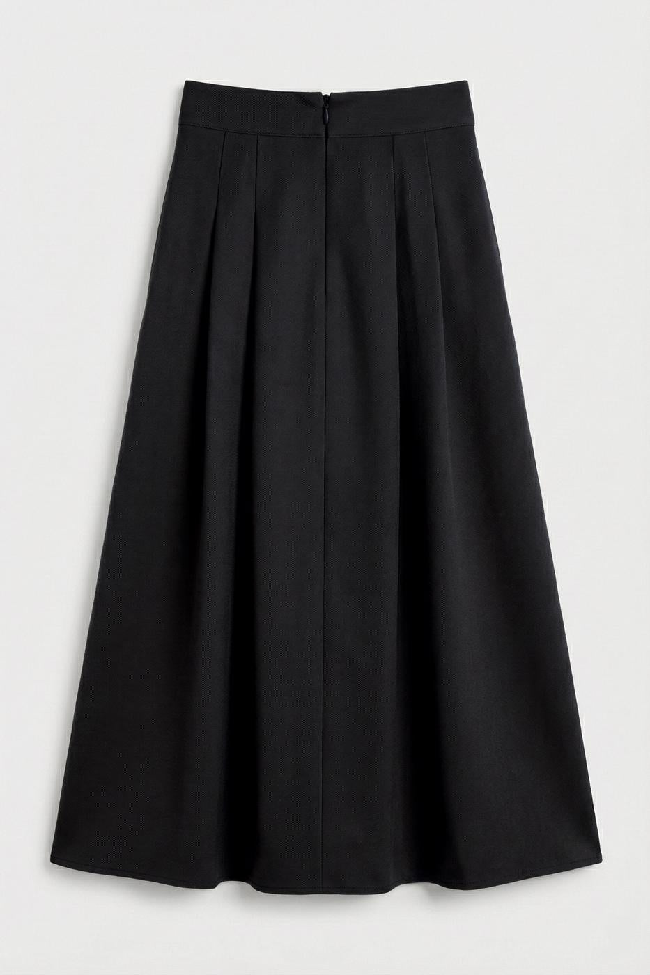 Pleated Midi Skirt