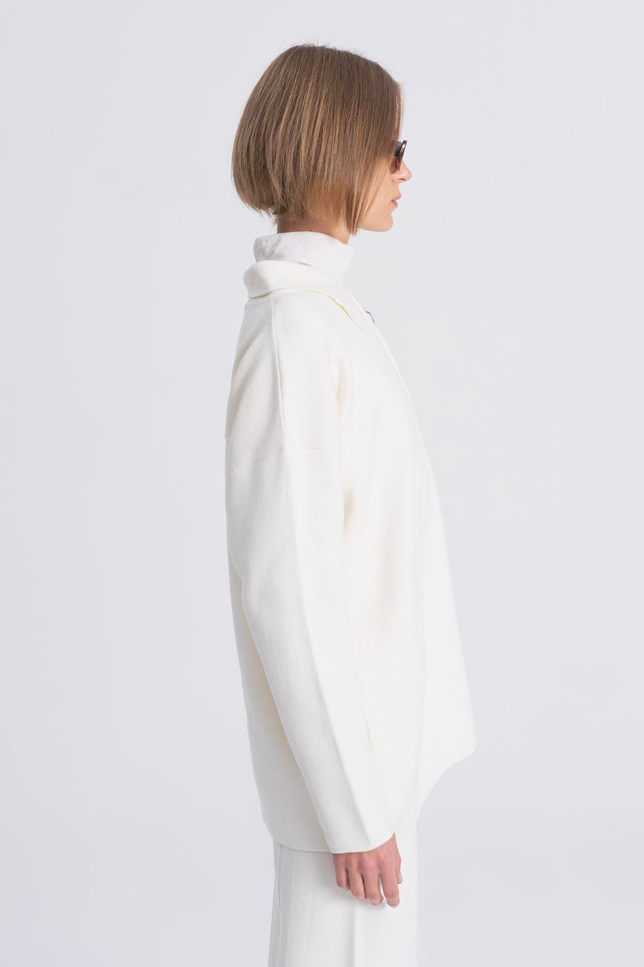 Balıkçı Yaka Oversize Triko Kazak