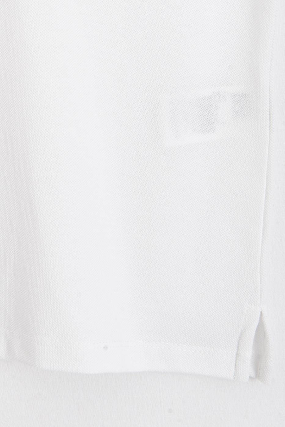 Polo Collar Piqué T-shirt White