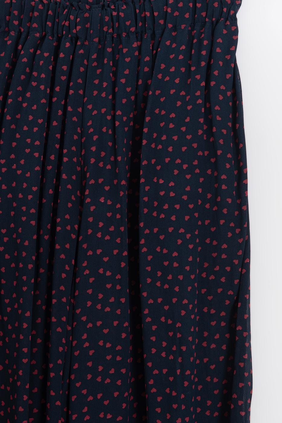 Polka Dot Harem Pants Navy