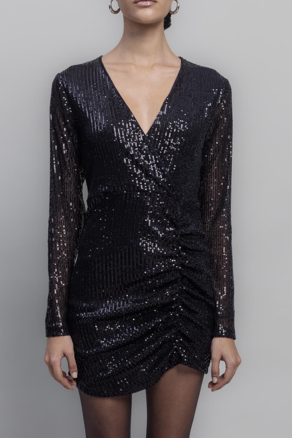 Mini Sequin Dress Black