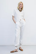 Relaxed Cut Trousers Off whıte