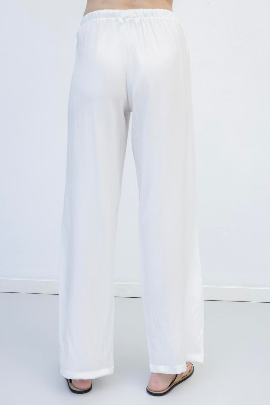 Relaxed Cut Trousers Off whıte