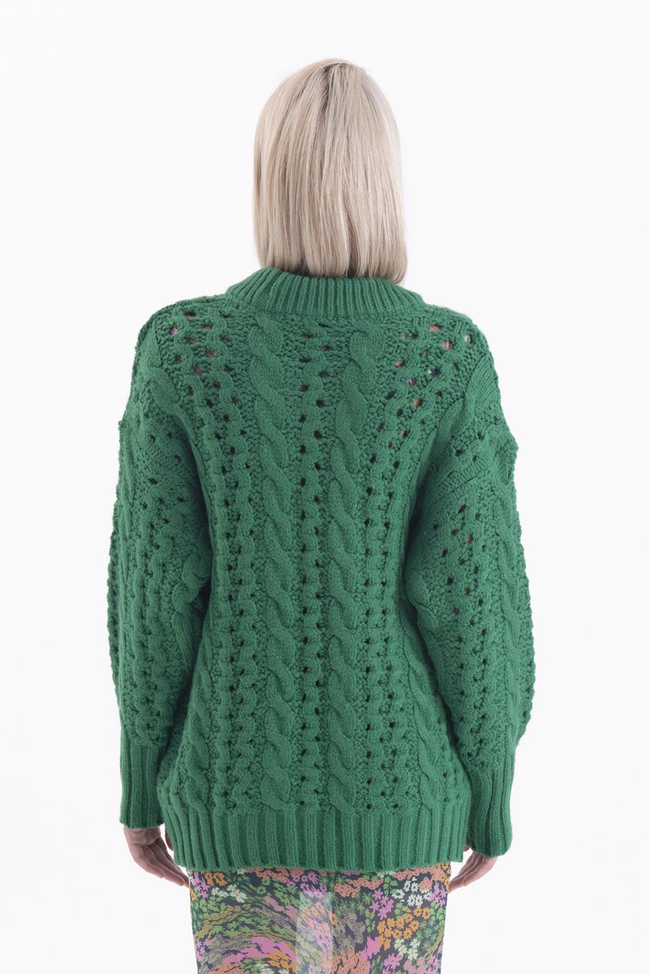 Knitted sweater Green
