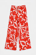 Satin Wide-Leg Trousers