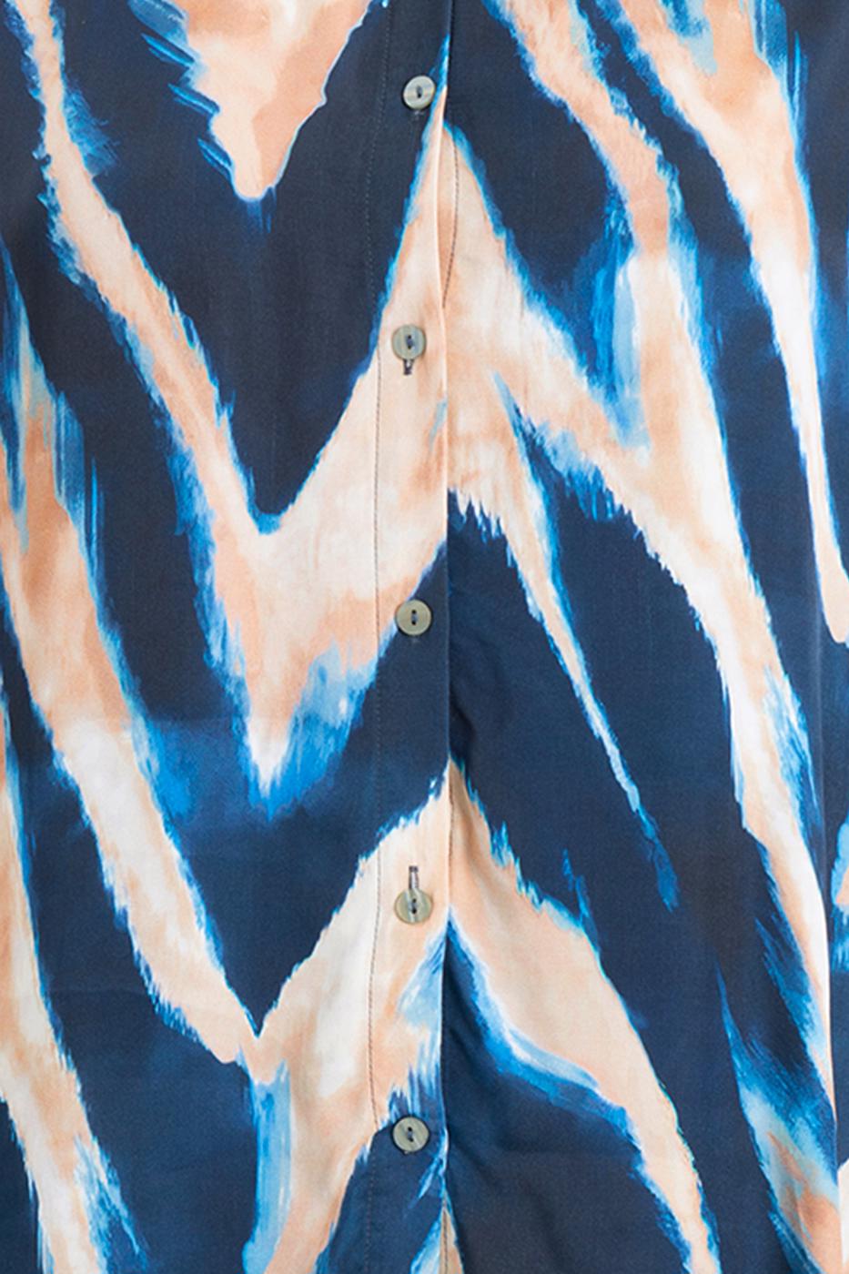 Satin Oversize Shirt Multı colour
