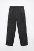 Striped Trimmed Sports Pants Anthracite