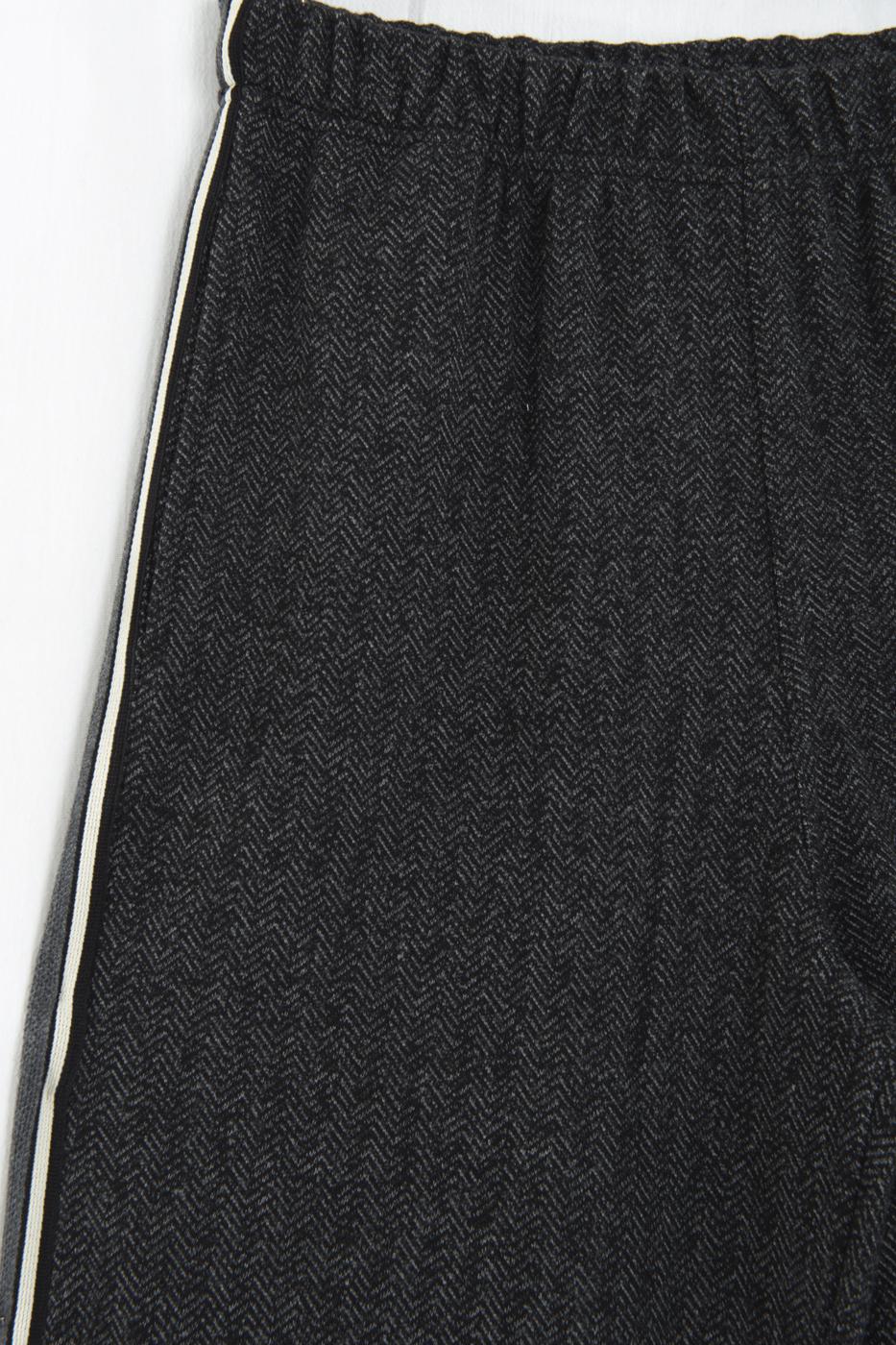 Striped Trimmed Sports Pants Anthracite