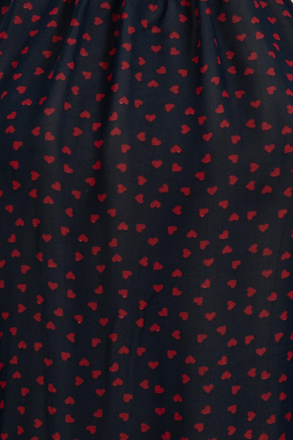 Chiffon Halter Neck Blouse Navy