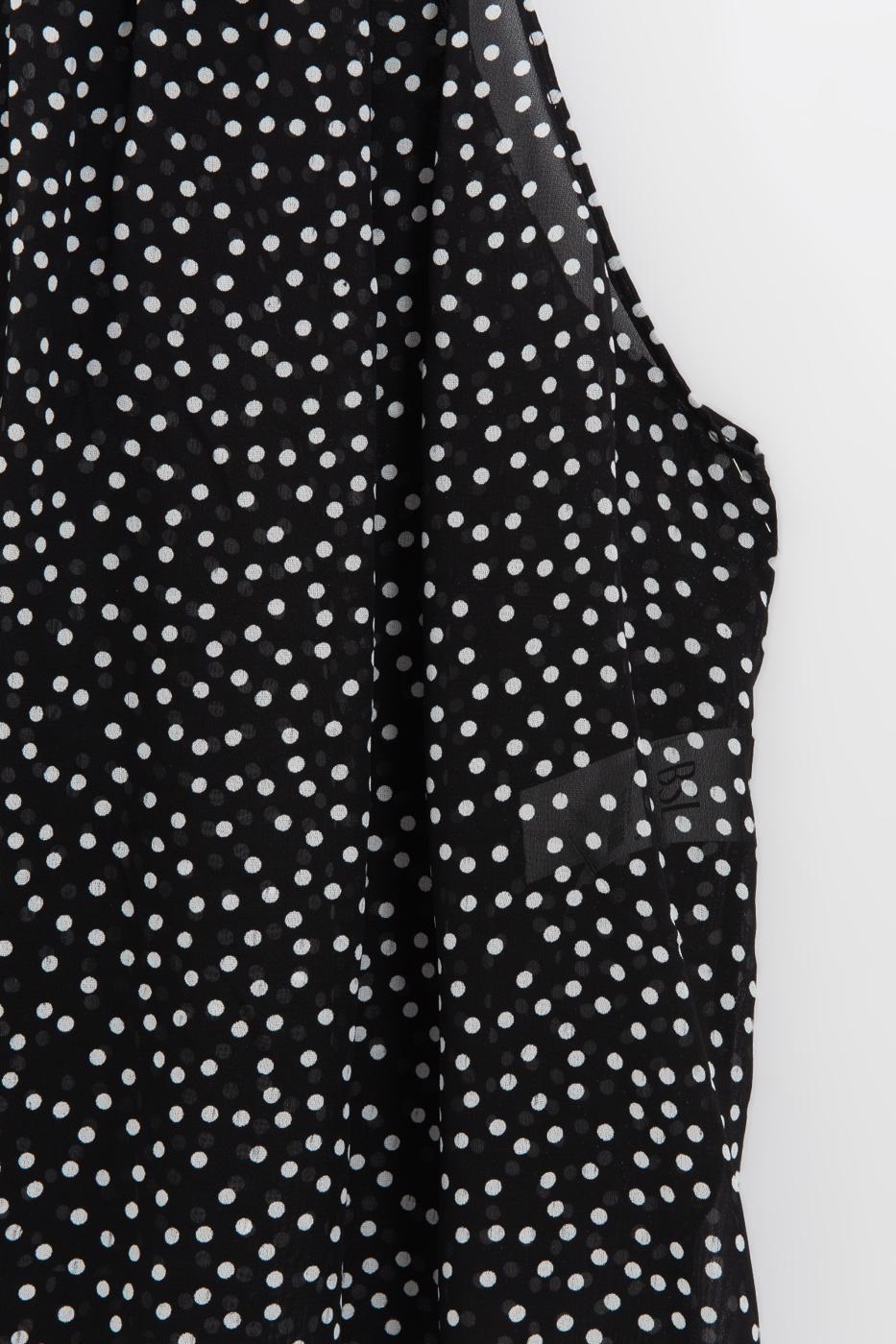 Chiffon Halter Neck Blouse Black