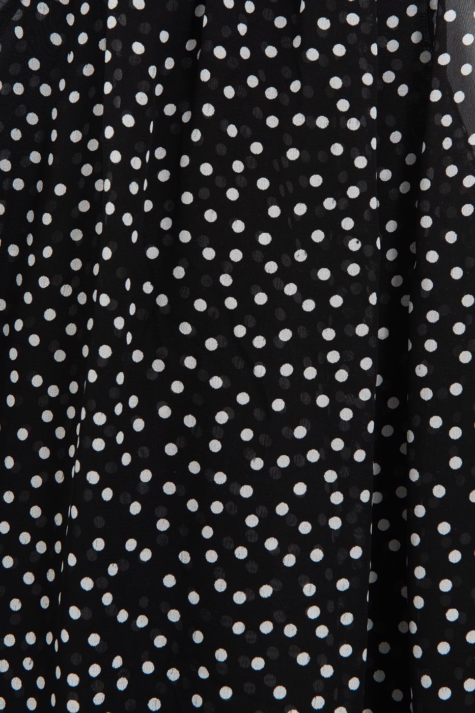Chiffon Halter Neck Blouse Black