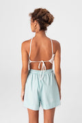 Neck tie top White
