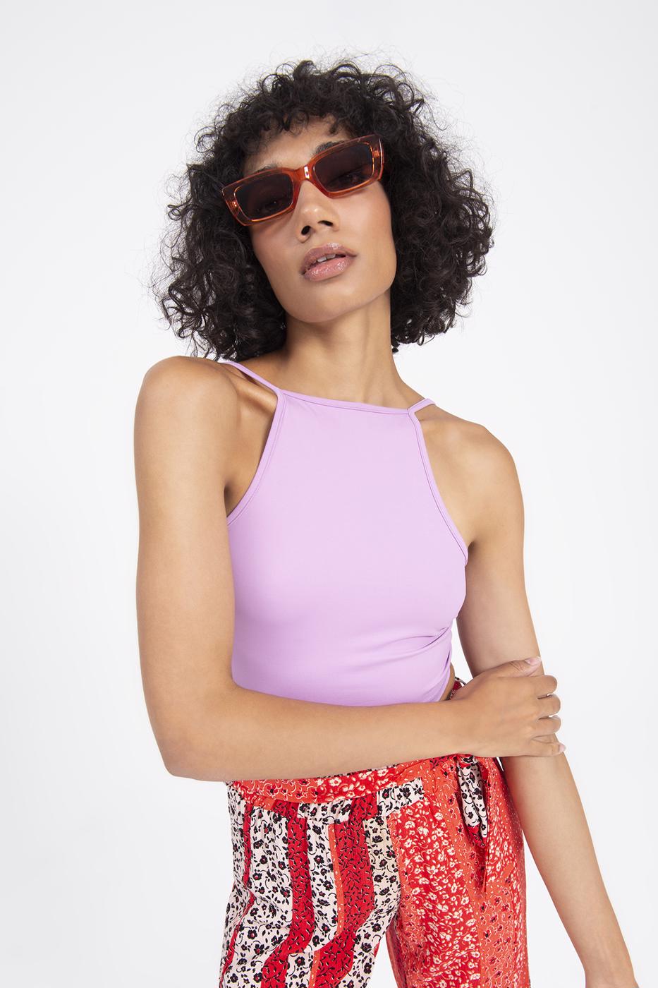 Neck tie top Lila