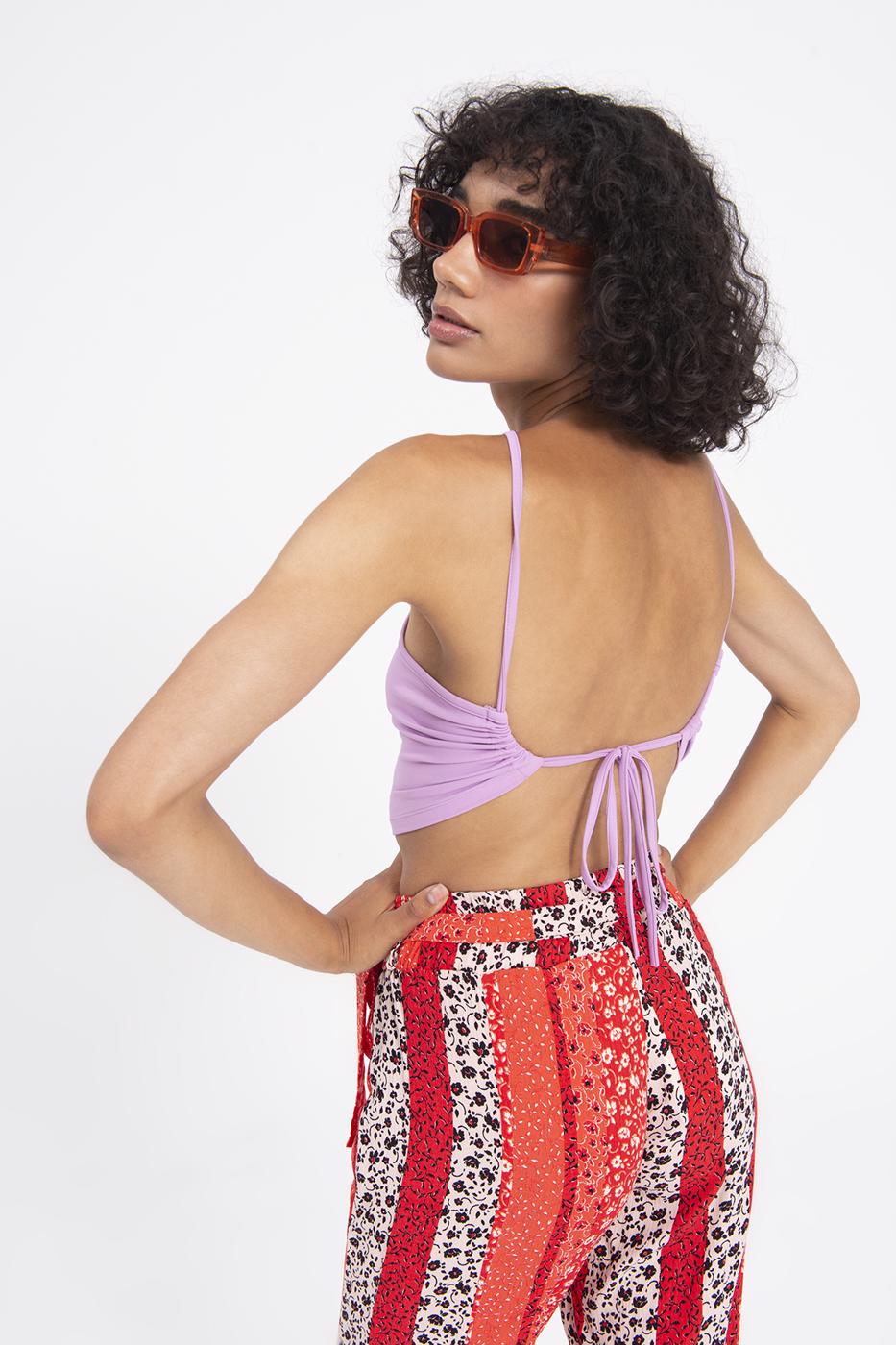 Neck tie top Lila