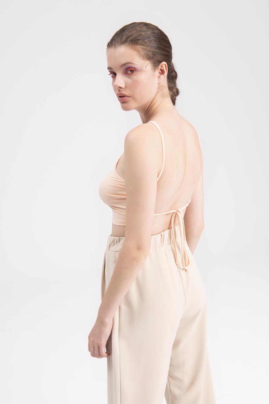 Neck tie top Salmon