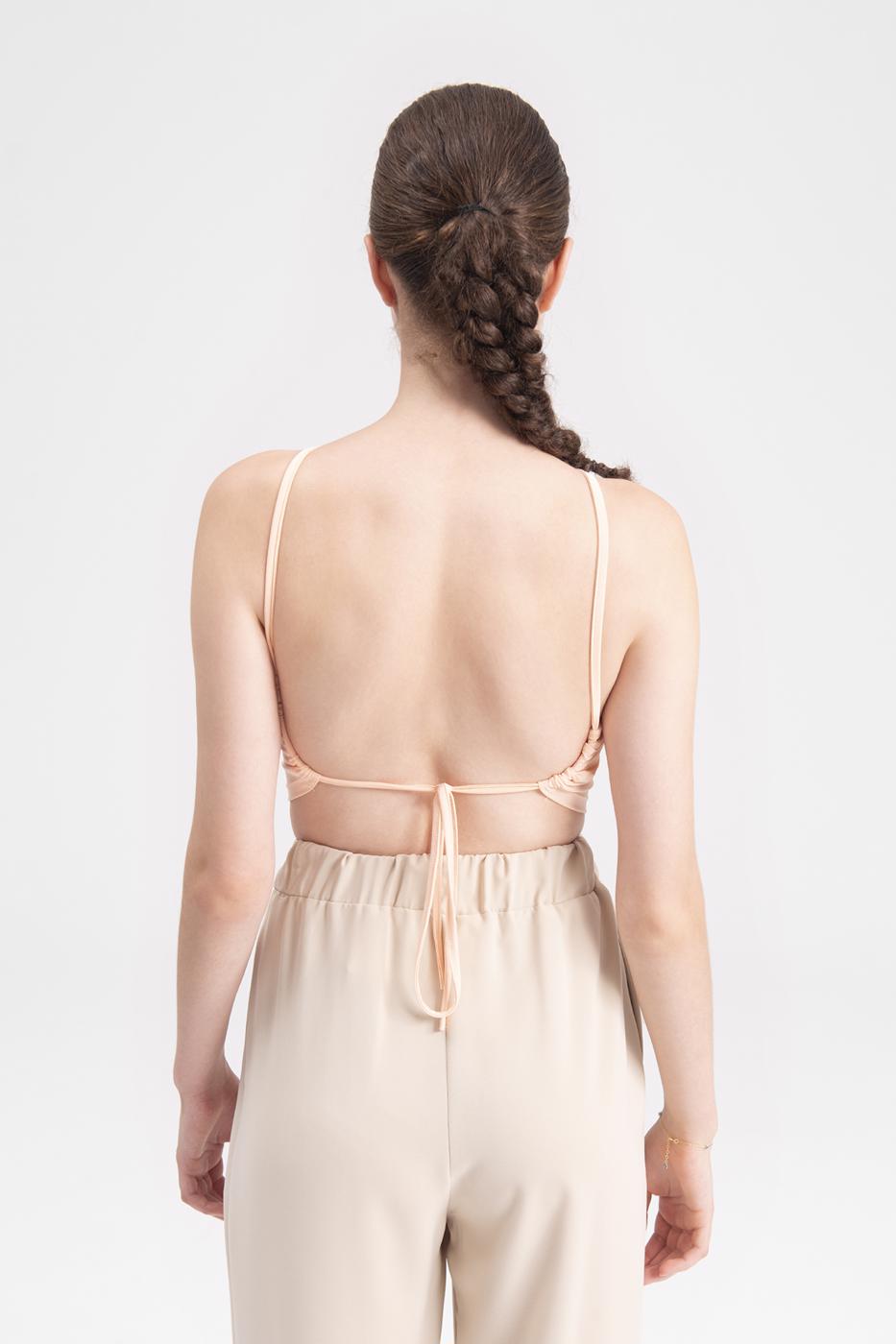 Neck tie top Salmon
