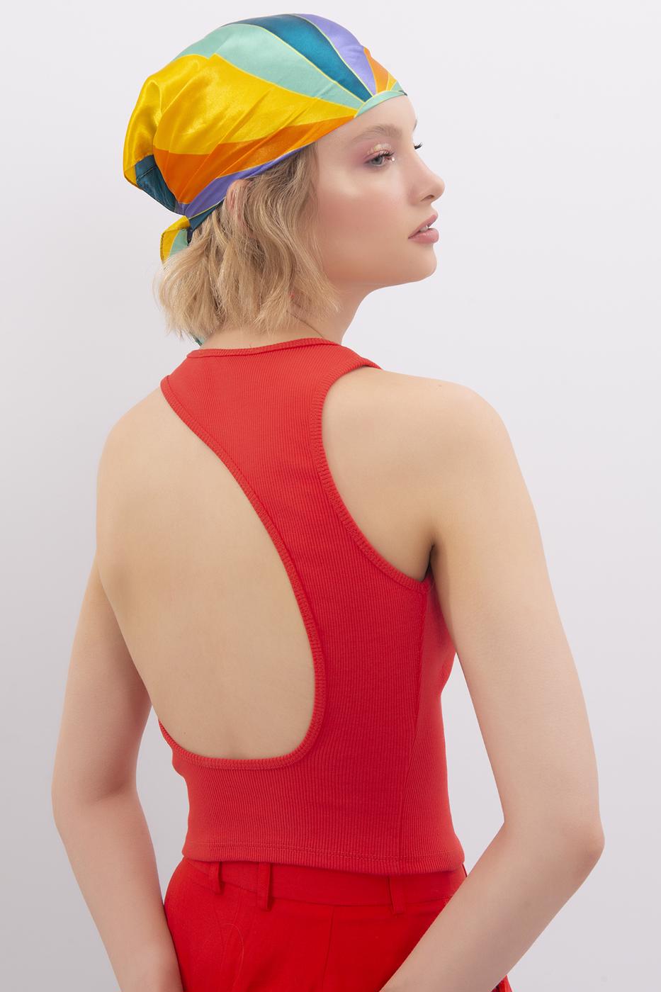 Open Back Sleeveless Top
