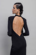 Back Decolette Midi Dress