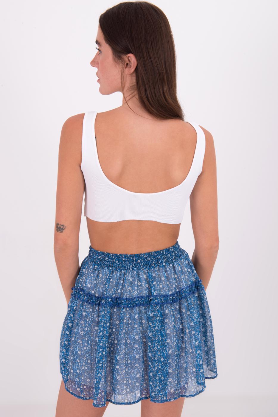 Open Back Knit Cami Top Ecru