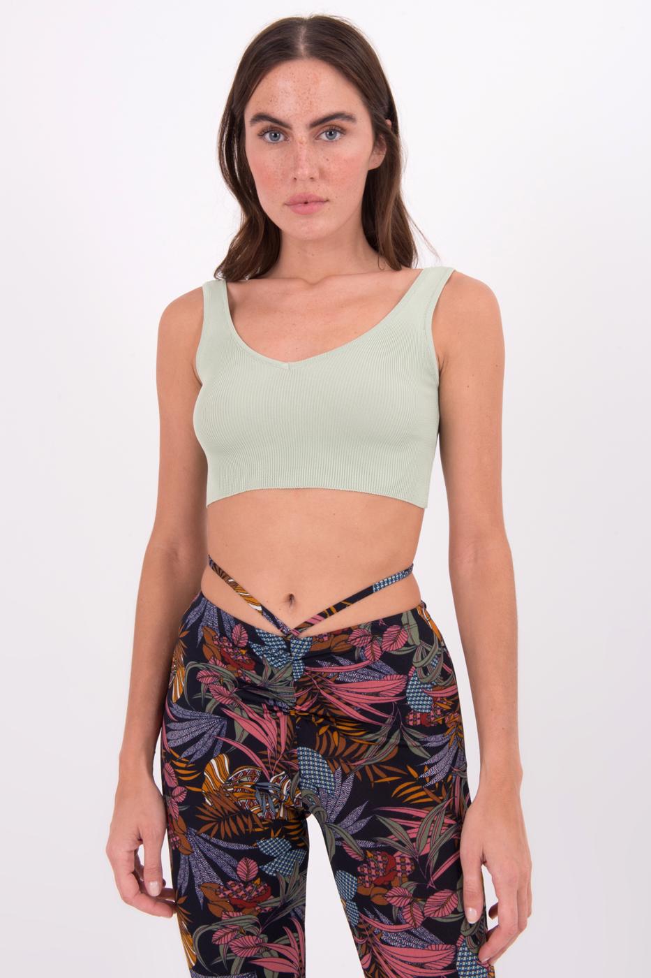 Open Back Knit Cami Top Mint