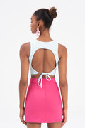 Cut out back crop top