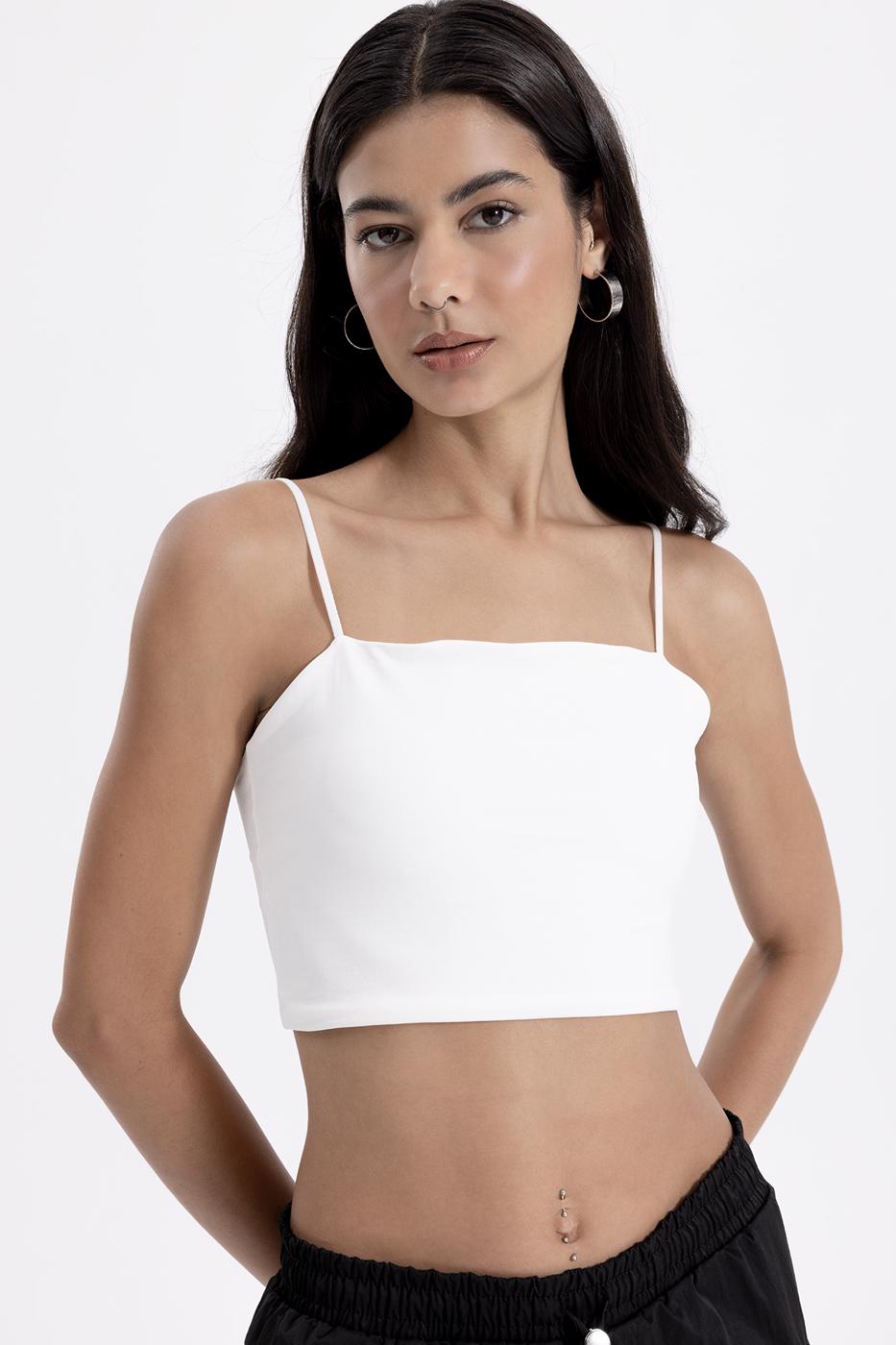 Strapless Strappy Body White