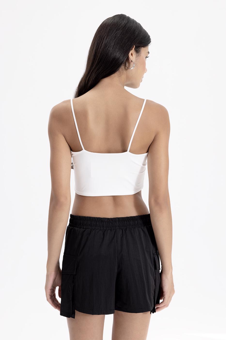 Strapless Strappy Body White