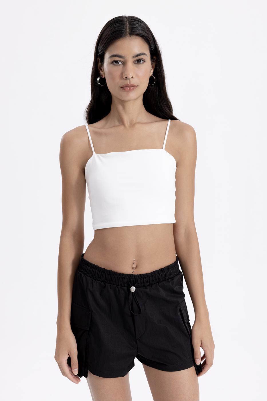 Strapless Strappy Body White