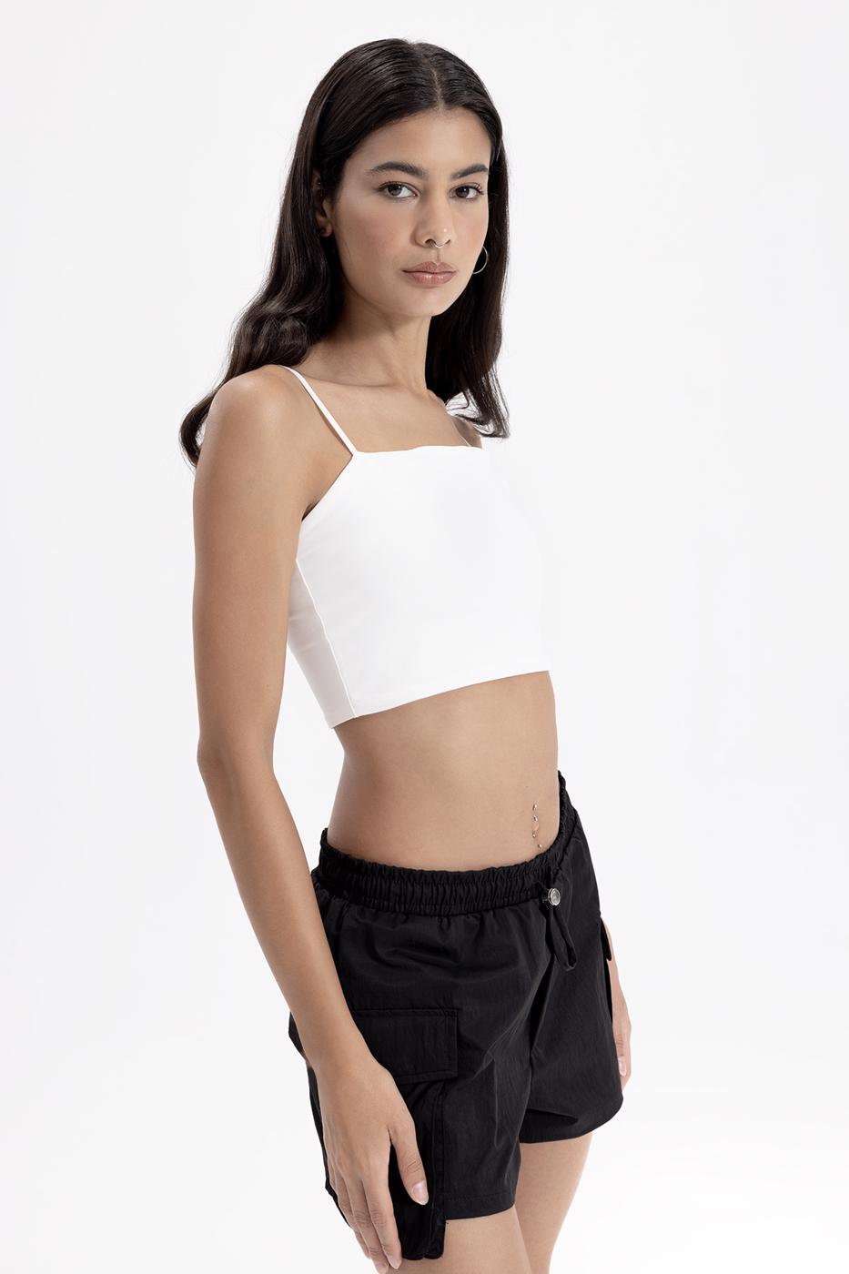 Strapless Strappy Body White