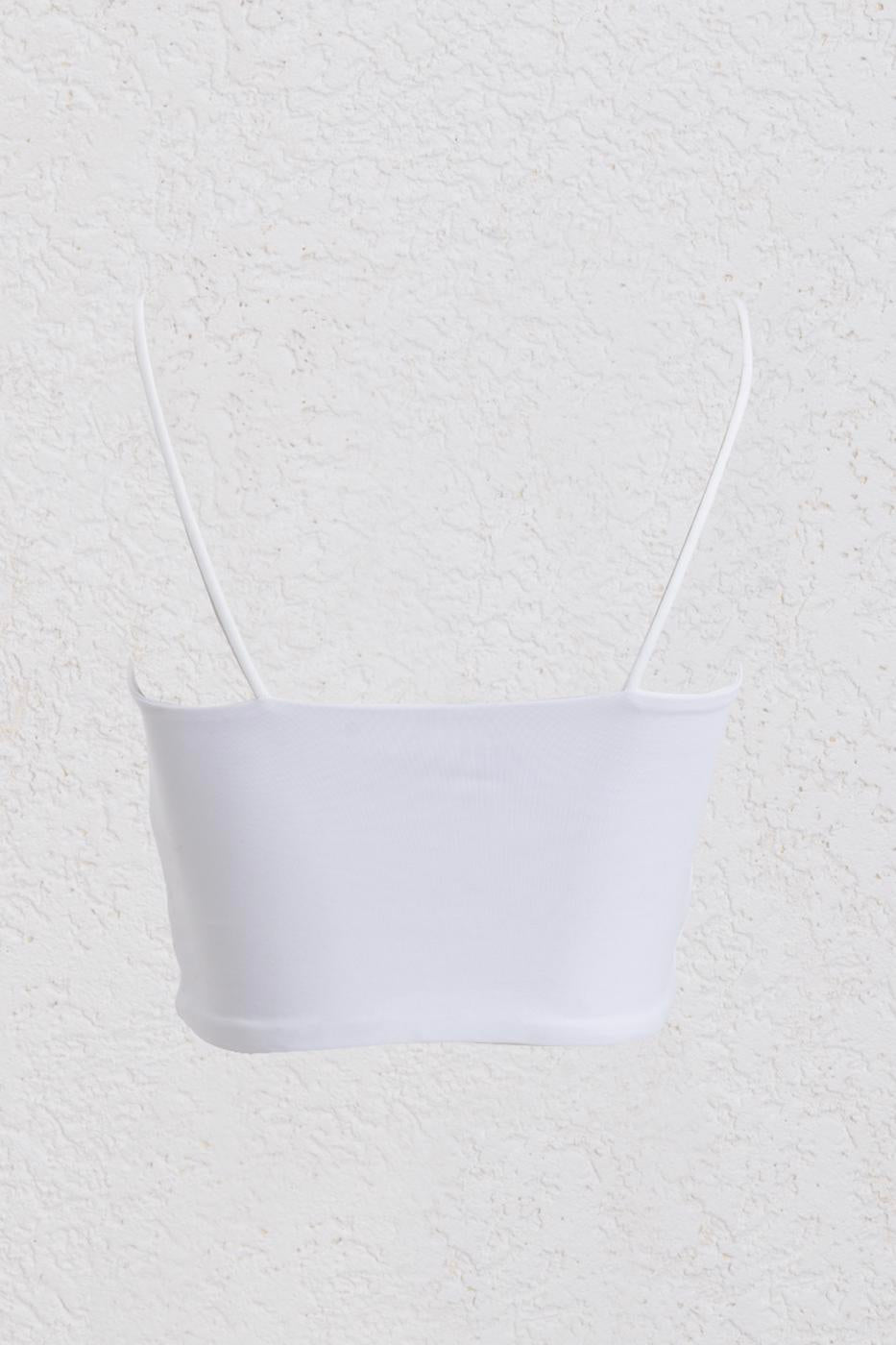 Strapless Strappy Body White