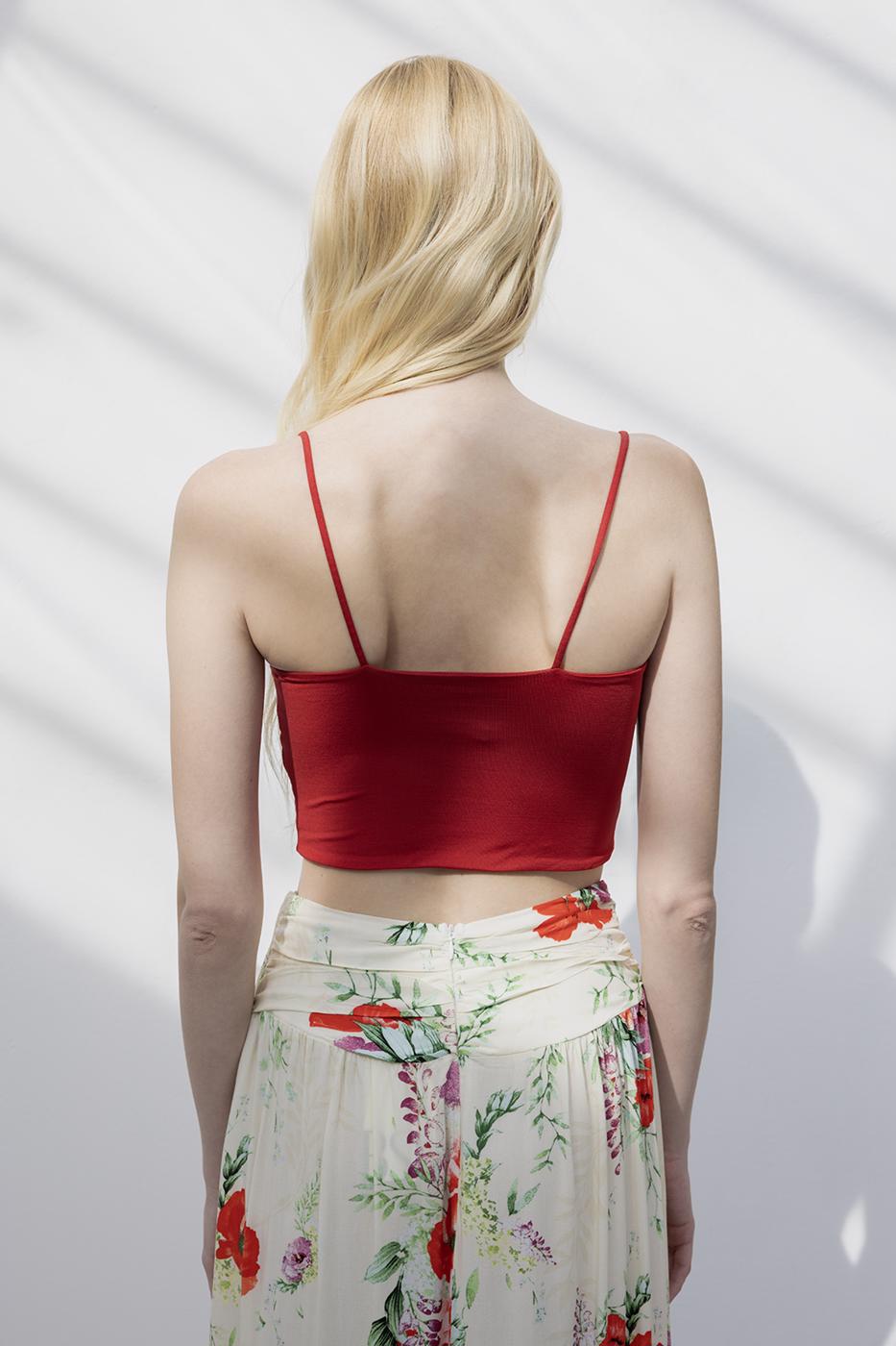 Strapless Strappy Body Burgundy