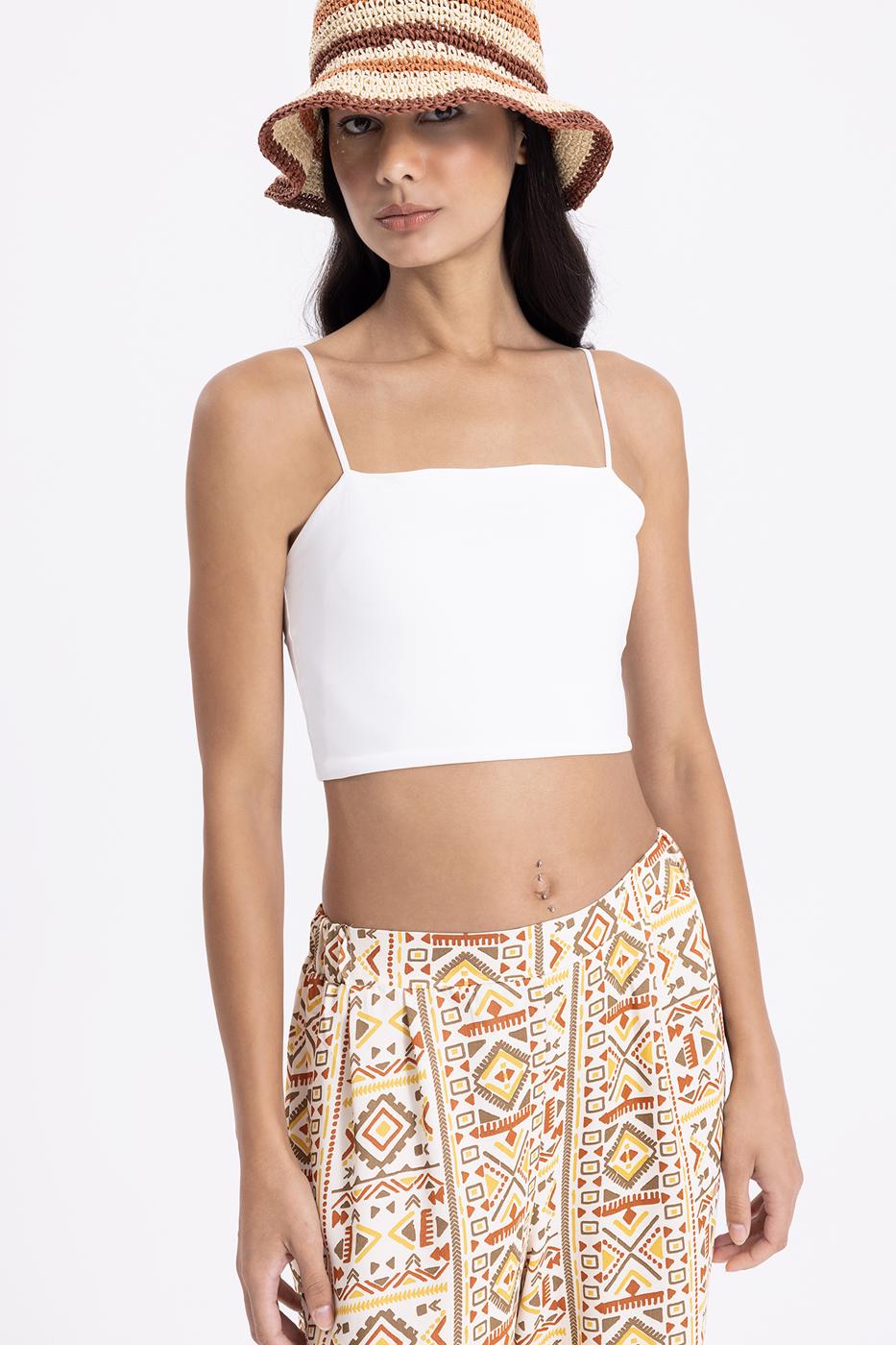Strapless Strappy Body Ecru