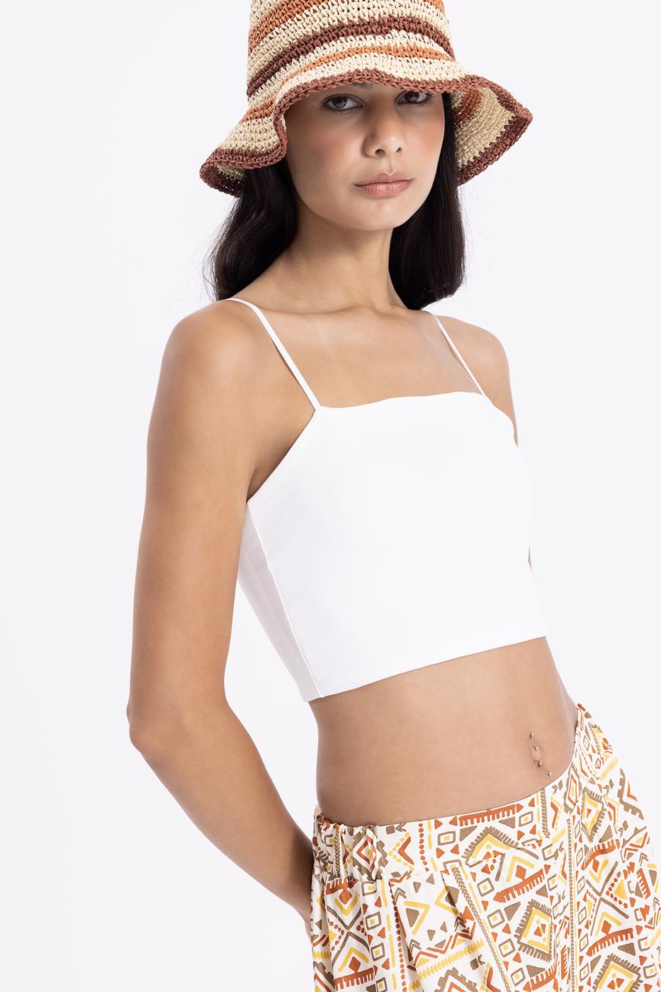 Strapless Strappy Body Ecru
