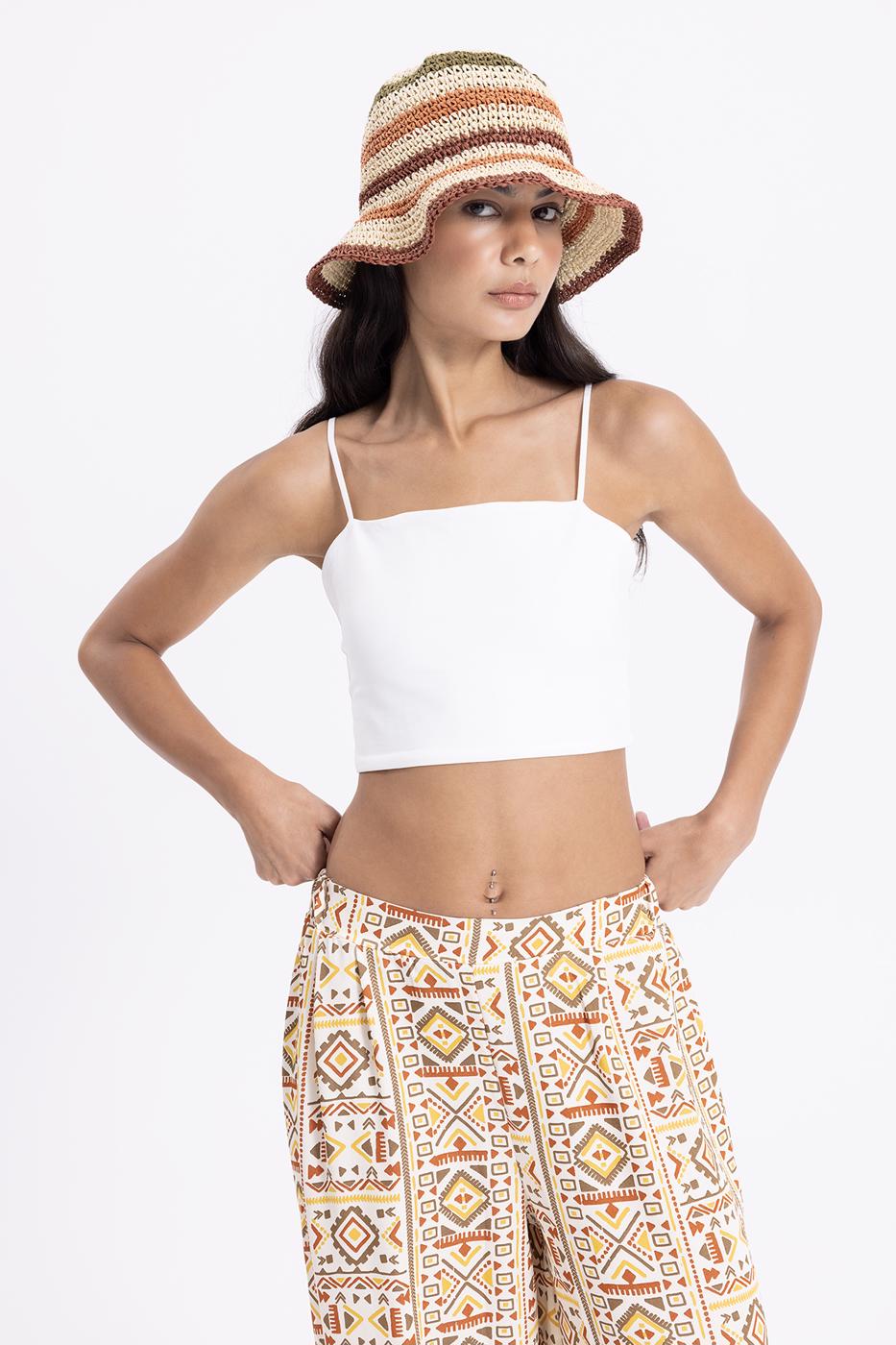 Strapless Strappy Body Ecru