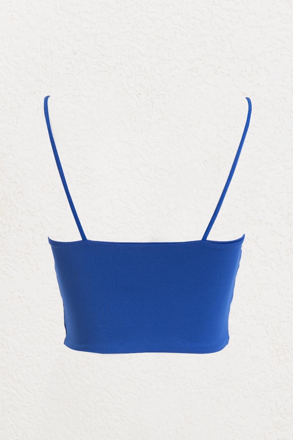 Strapless Strappy Body Sax blue