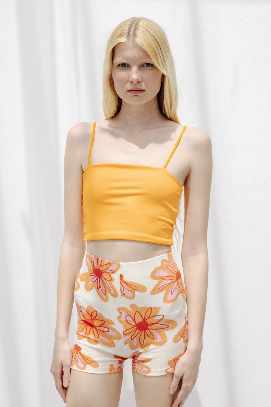 Strapless Strappy Body Yellow
