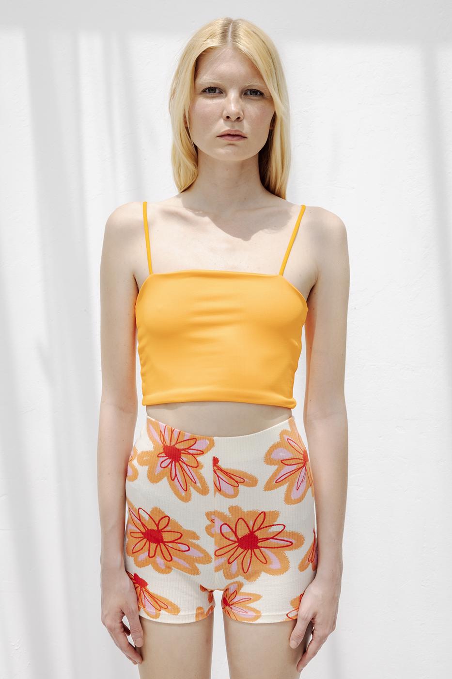 Strapless Strappy Body Yellow