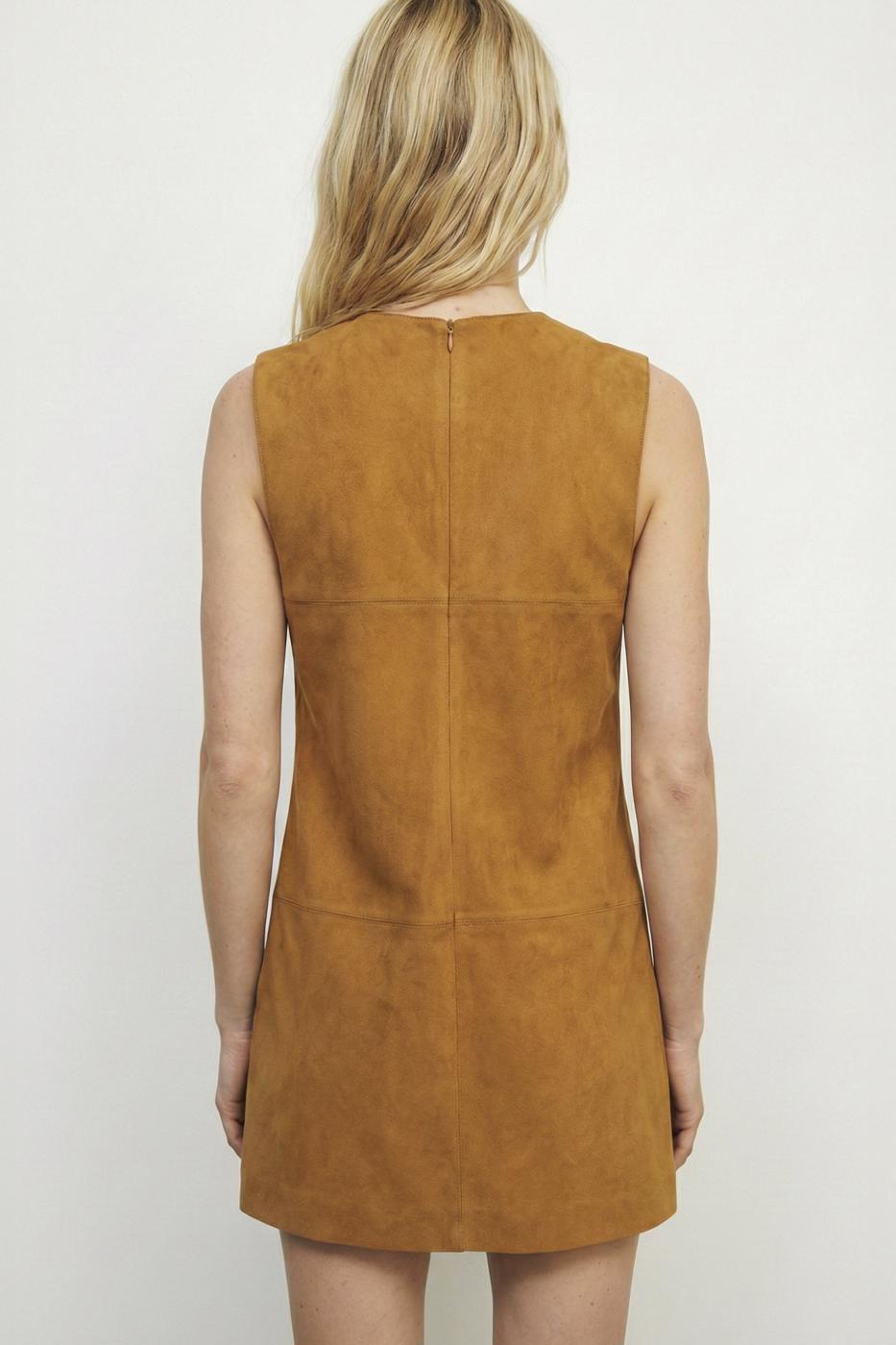 Suede-Look Mini Vest Dress Mıxed