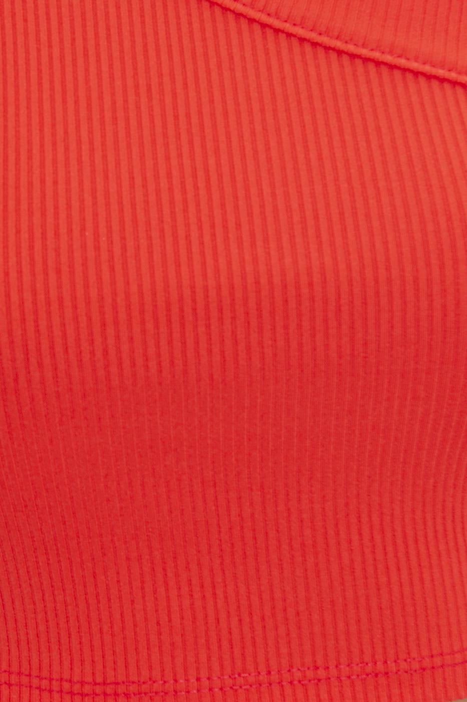 One shoulder strapped crop top Red