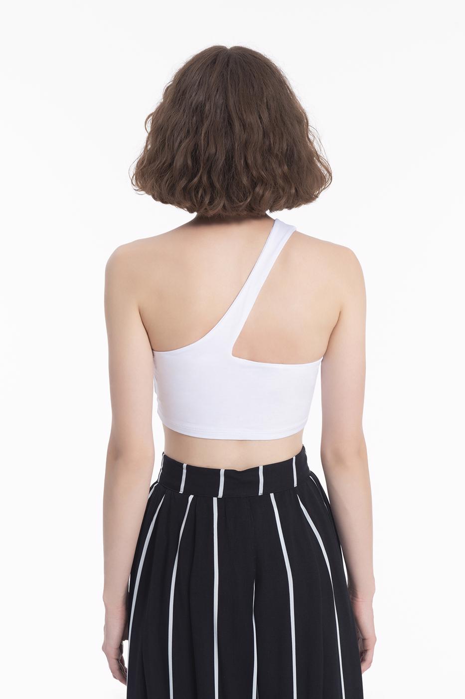 One shoulder bustier